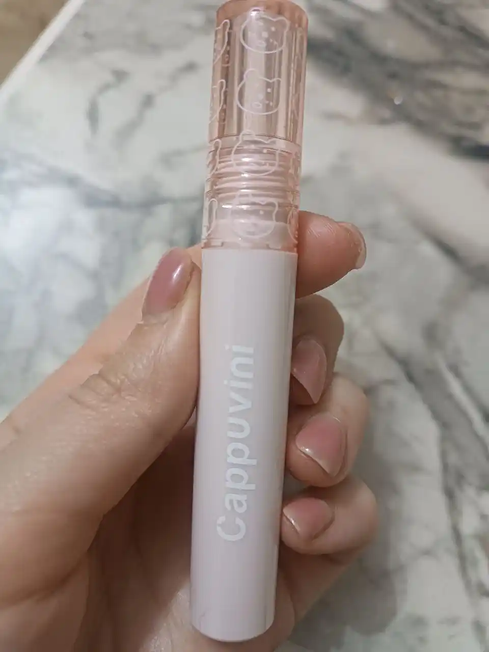 Cappuvini lab bo'yog'i, lab bo'yog'i, namlovchi, porloq, rangli gel