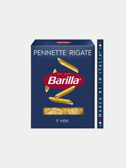 Макаронные изделия Barilla Pennette Rigate n.72 из твёрдых сортов пшеницы, 450 г - 