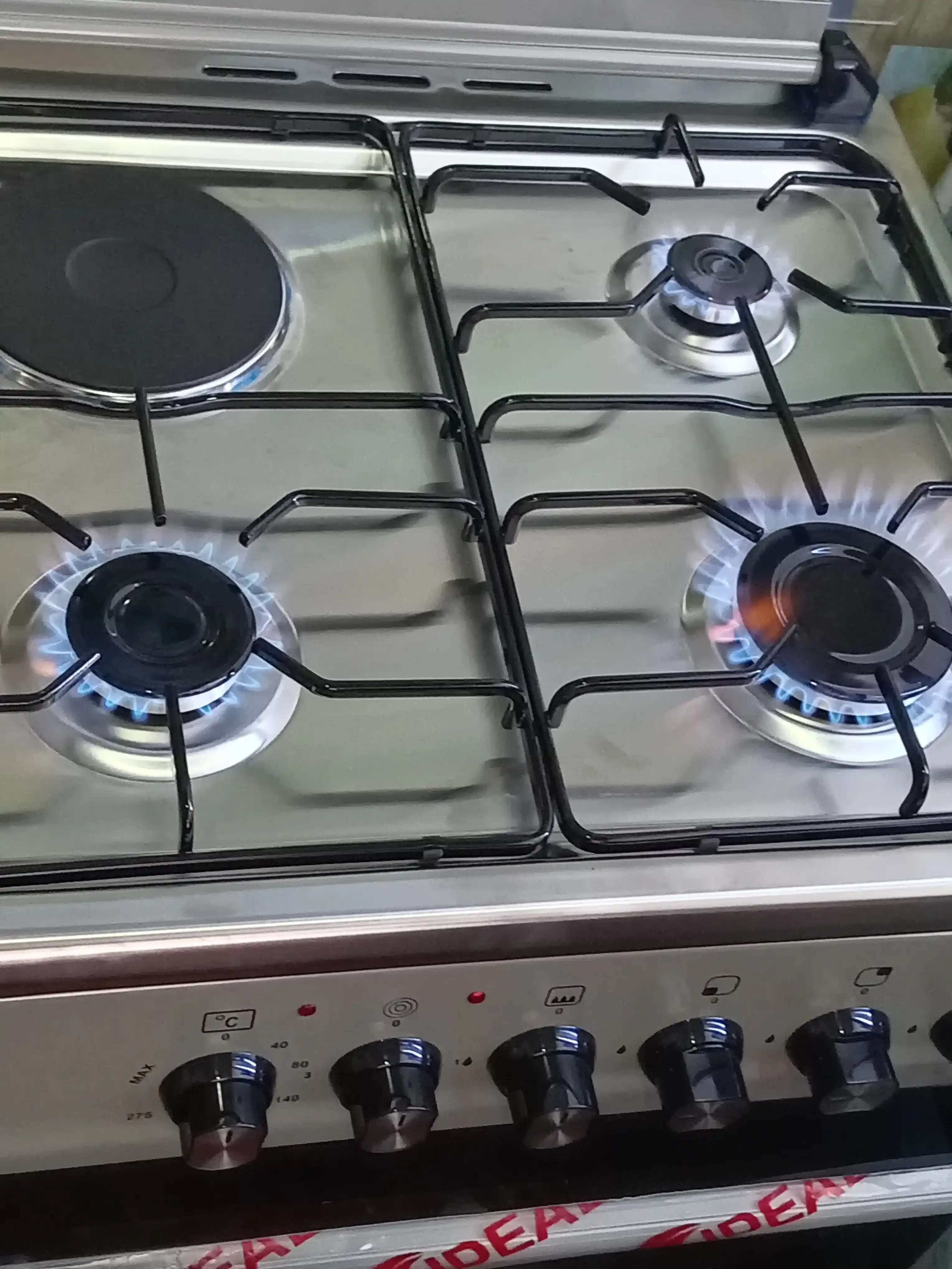 Газовая плита Ideal L325, 3+1 конфорки, oбъем духовки 65 л, 60 * 60