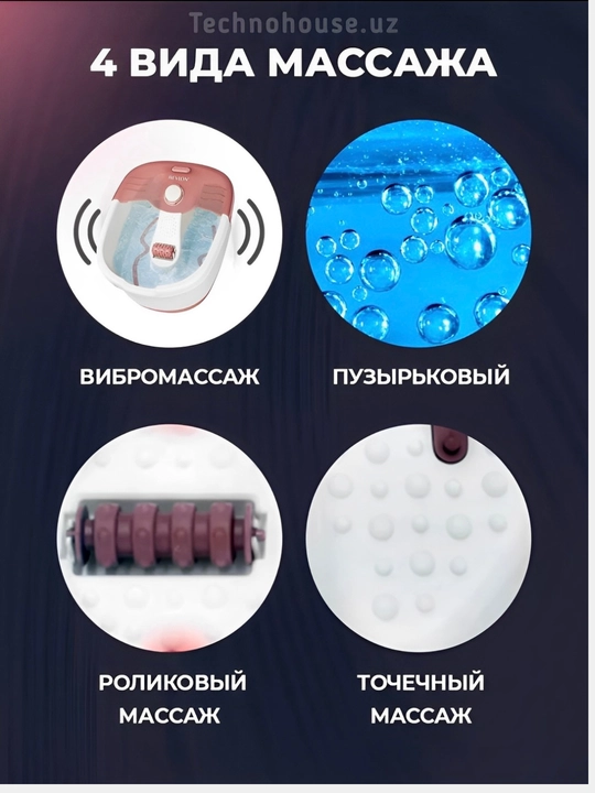 Массажер ванночка для ног, Revlon RVFB7021PARB2 рефлексологии