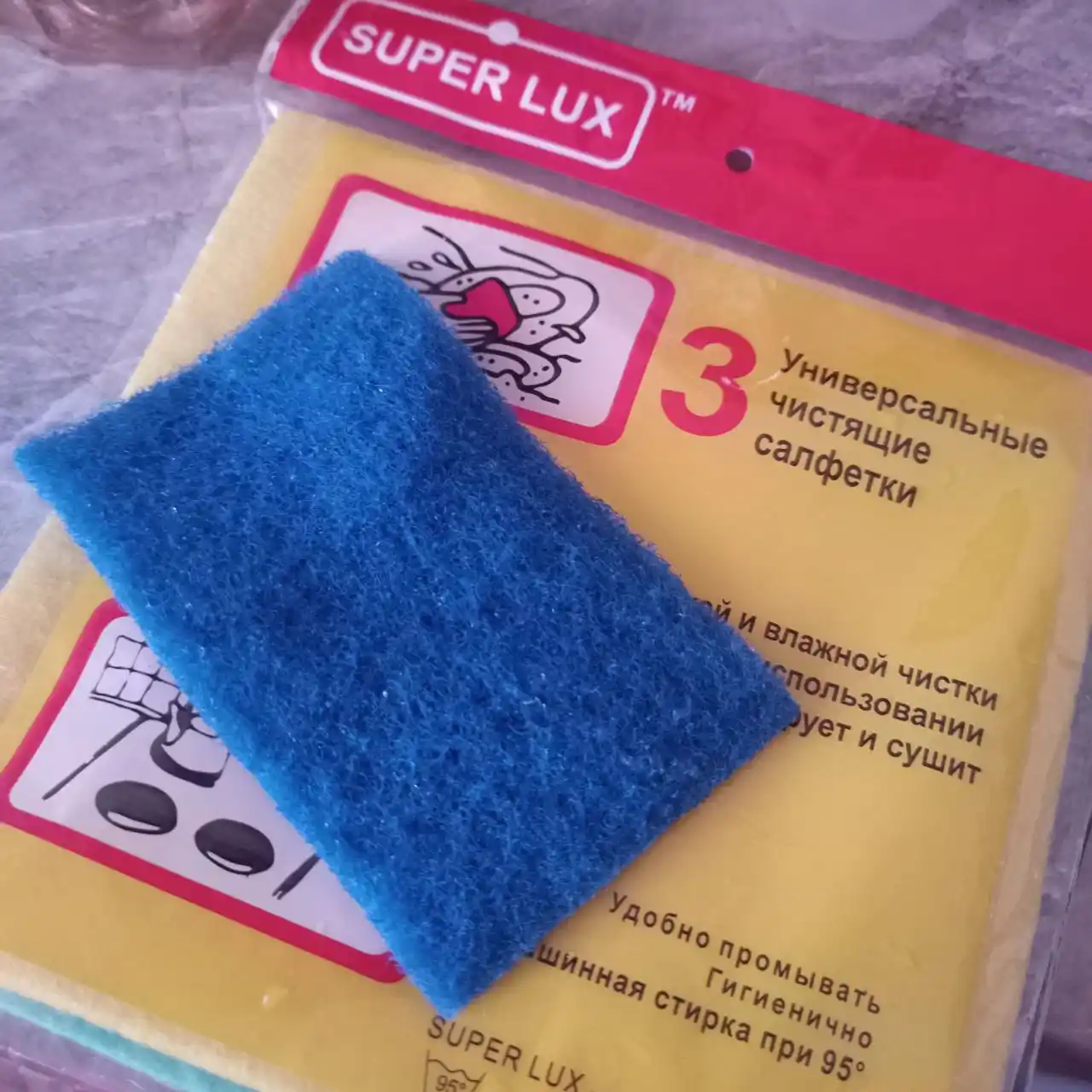 To'plam sochiq-lattalar viskozali, universal oshxona, uy, idishlar to'zalash uchun, 3 dona
