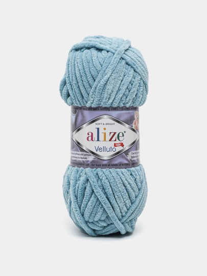 Нить для вязания Alize Velluto, 100% микрополиэстер, 100 гр, 68 метров