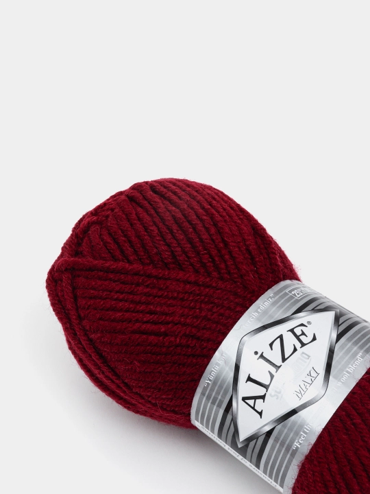 Нить для вязания Alize Superlana Maxi , 25% шерсть, 75% акрил 100 г, 100 м