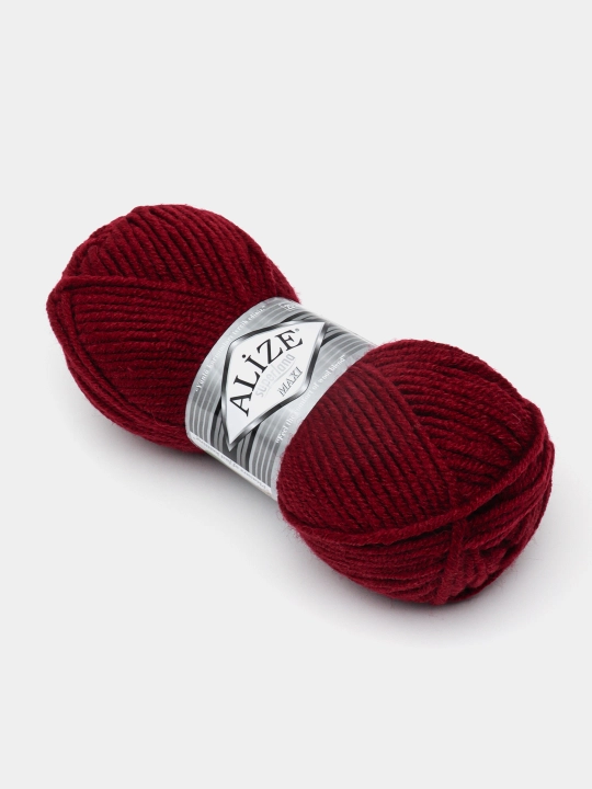 Нить для вязания Alize Superlana Maxi , 25% шерсть, 75% акрил 100 г, 100 м