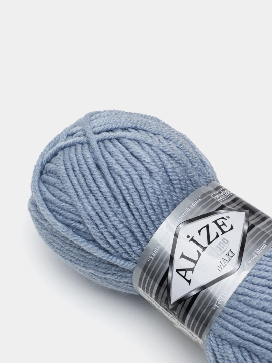 Нить для вязания Alize Superlana Maxi , 25% шерсть, 75% акрил 100 г, 100 м