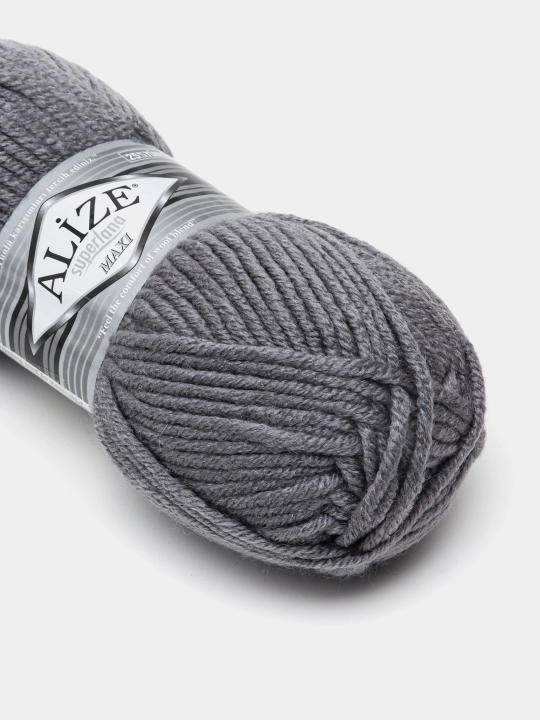 Нить для вязания Alize Superlana Maxi , 25% шерсть, 75% акрил 100 г, 100 м