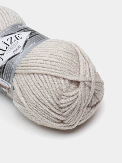 Нить для вязания Alize Superlana Maxi , 25% шерсть, 75% акрил 100 г, 100 м