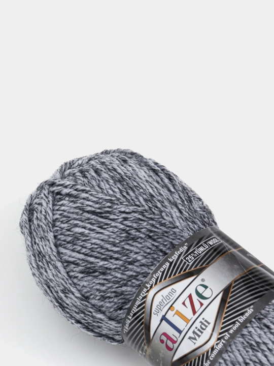To'qish uchun ip Alize Superlana Midi, 25% jun, 75% akril, 100 g, 170 metr