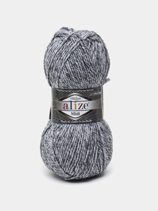To'qish uchun ip Alize Superlana Midi, 25% jun, 75% akril, 100 g, 170 metr