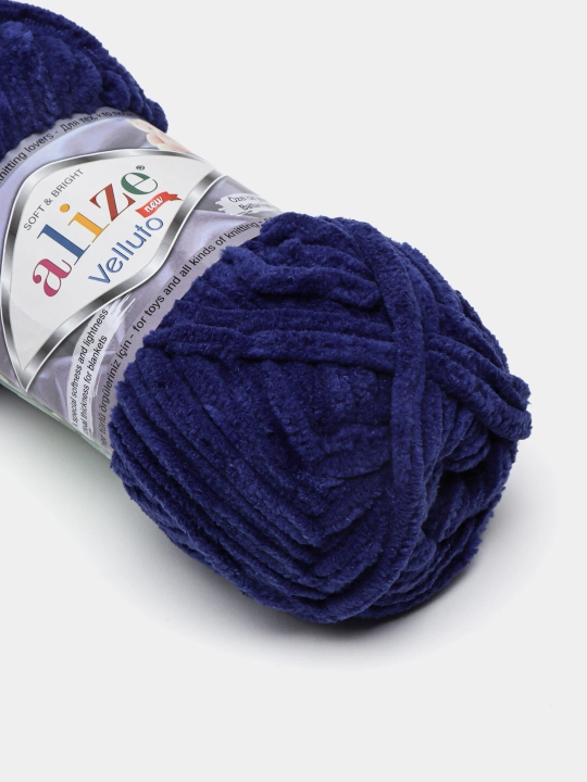 To'qish uchun ip Alize Velluto, 100% мikropoliester, 100 gr, 68 metr