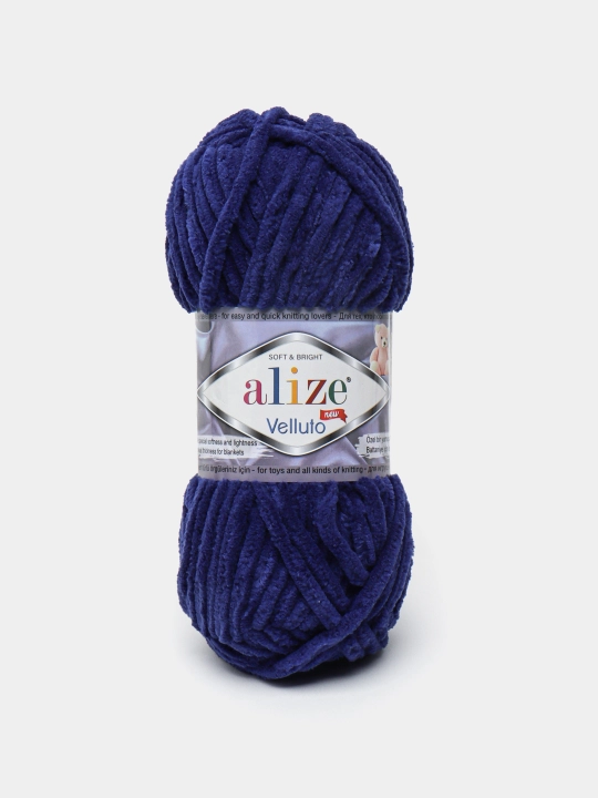 To'qish uchun ip Alize Velluto, 100% мikropoliester, 100 gr, 68 metr