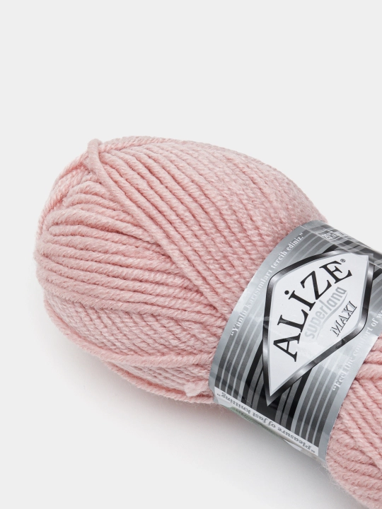 Нить для вязания Alize Superlana Maxi , 25% шерсть, 75% акрил 100 г, 100 м