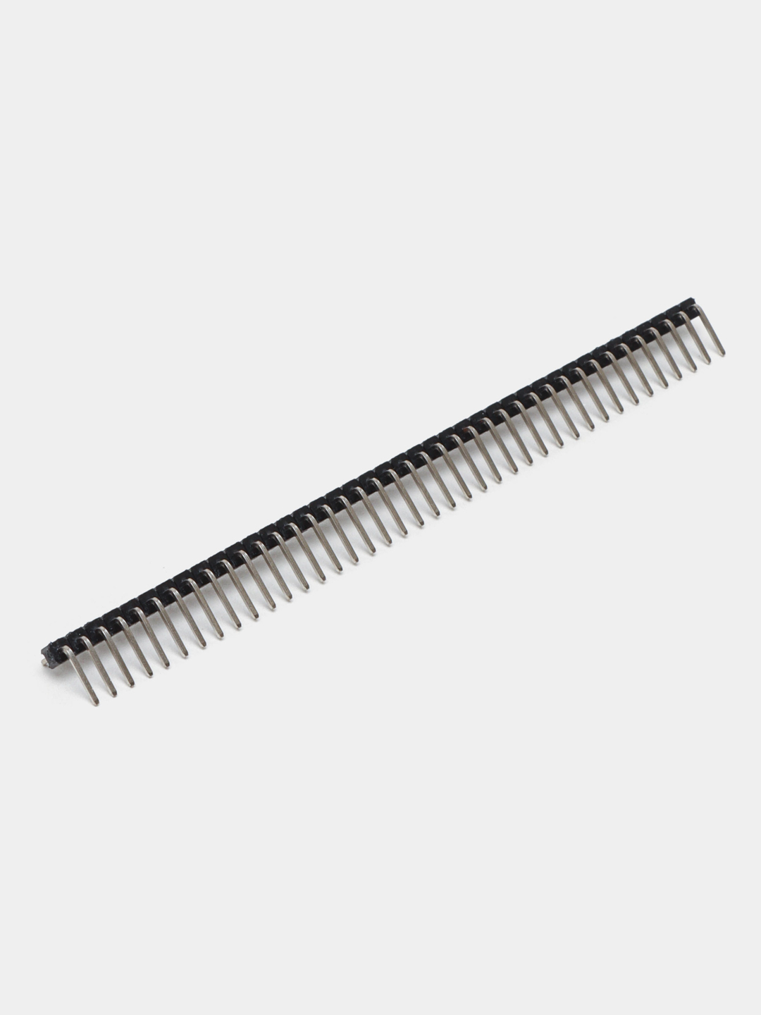 2.54 mm, bitta qatorli pinli ulagich, 90 daraja, 40 aloqalar, 5 dona