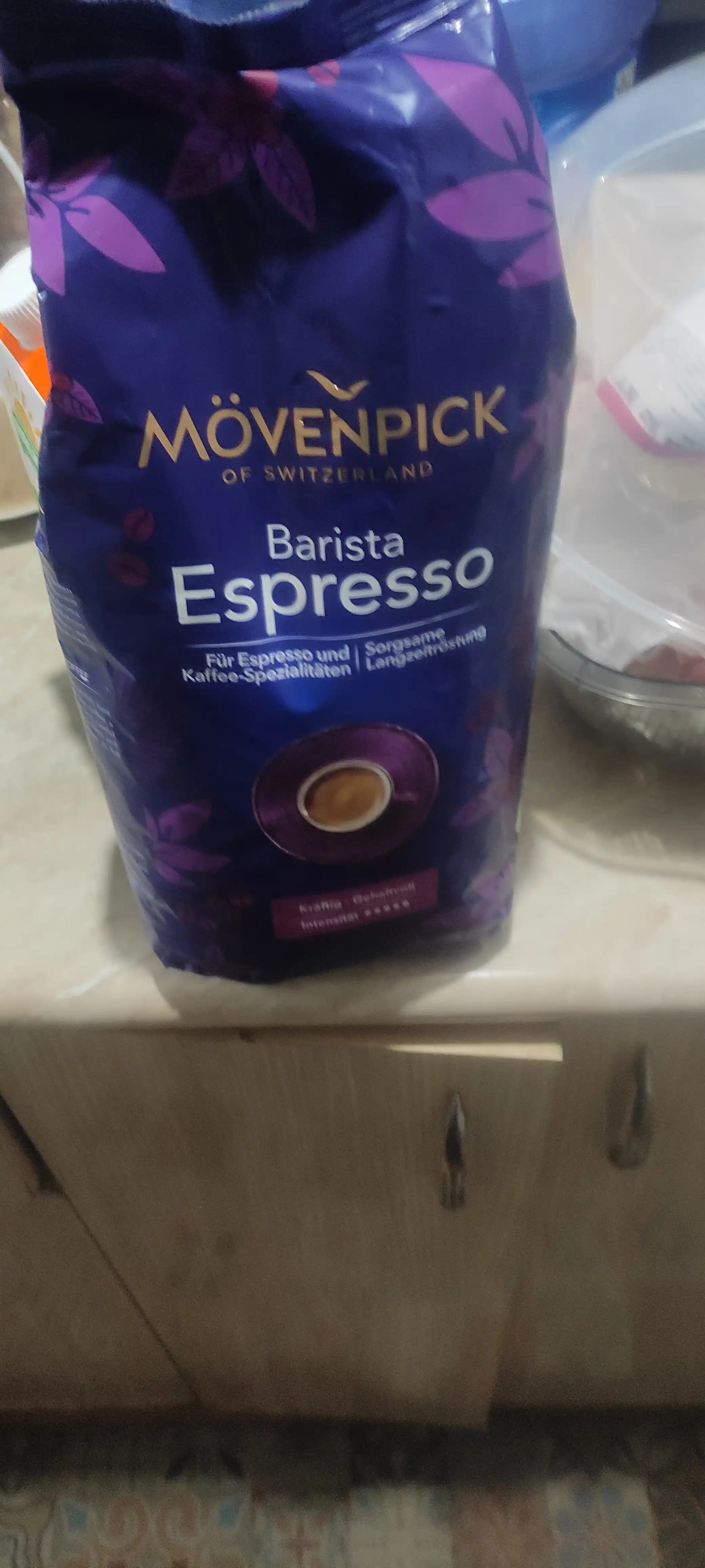 Qahva donalari, Movenpick Espresso, 1000 g, Germaniyada ishlab chiqarilgan