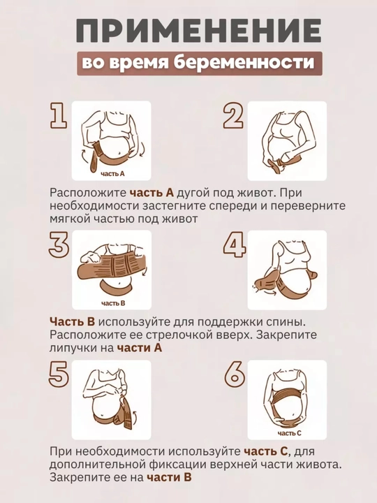 Бандаж для беременных до и после родов 4 в 1, универсальный