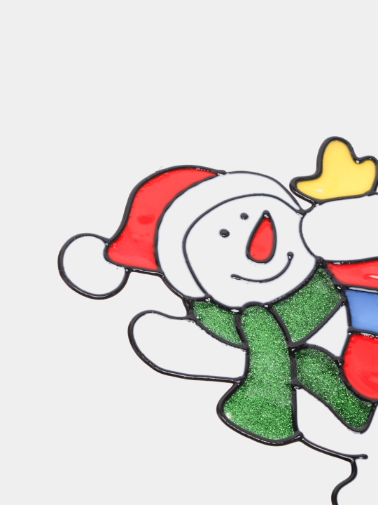 Наклейка на окно на новый год