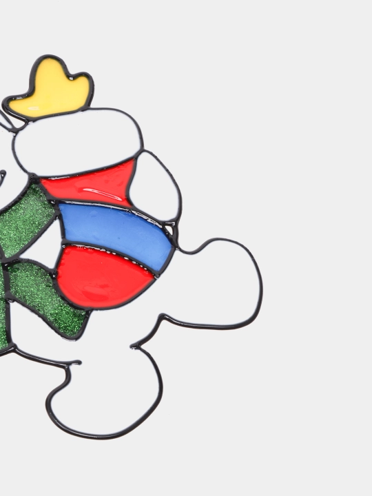 Наклейка на окно на новый год