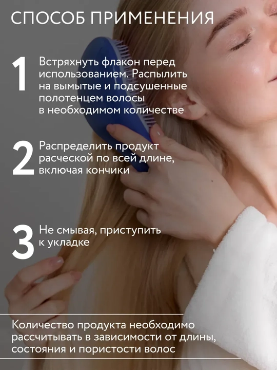 Несмываемый крем-спрей для волос OLLIN PERFECT HAIR, 15 в 1