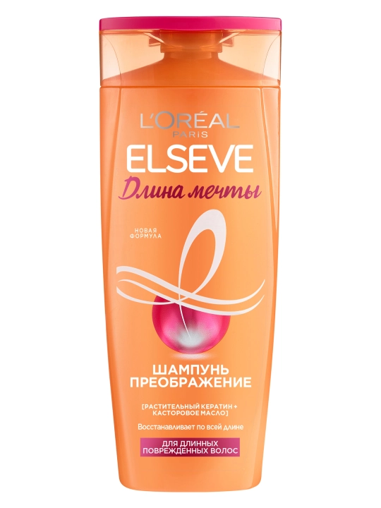 L'Oreal Paris Шампунь Преображение "Elseve, Длина Мечты", с кератином, 400 мл