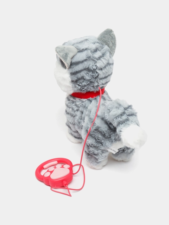 Котенок игрушка интерактивная, кошка робот, собачка робот, умный кот ходит, мяукает, лает 