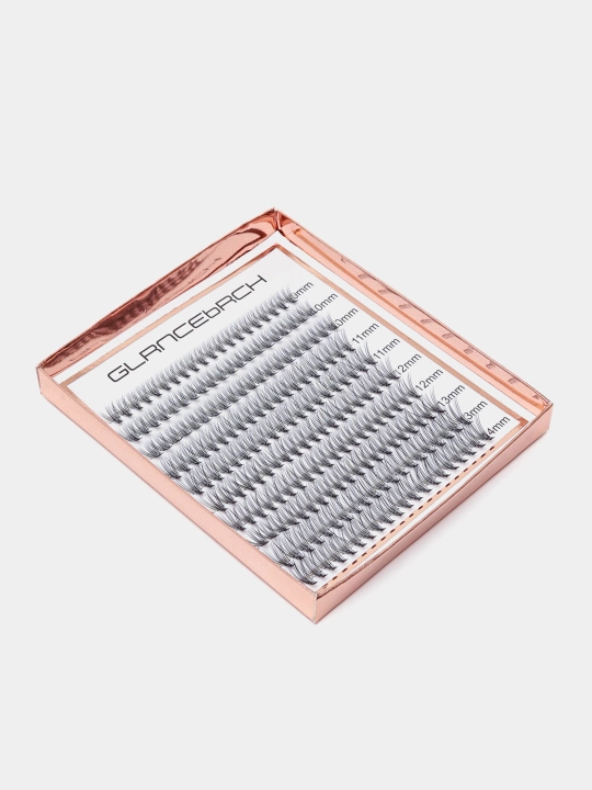 Ресницы в упаковке GLANCEBACH Multi pack/lengthening wisps lash extensions effect