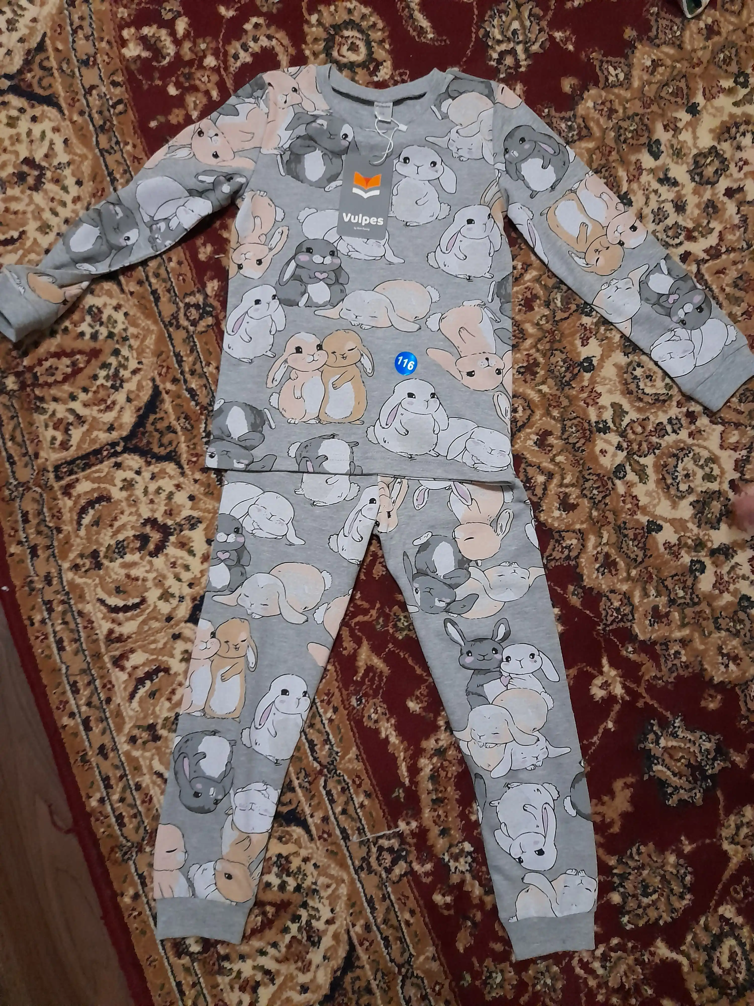 Qizlar uchun bolalar pijamasi, NEO kofta va shimlar to‘plami