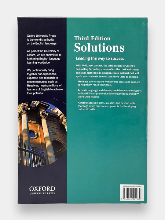Solutions Third Edition Elementary Pre-Intermediate Student's Book with WorkBook