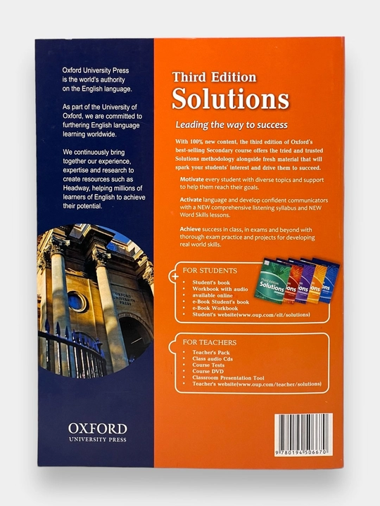 Solutions Third Edition Elementary Pre-Intermediate Student's Book with WorkBook