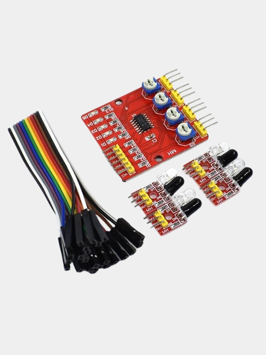 4WD Bluetooth Smart Car Kit Arduino uchun: ultrasonik, liniya datchiklari, UNO R3, DIY