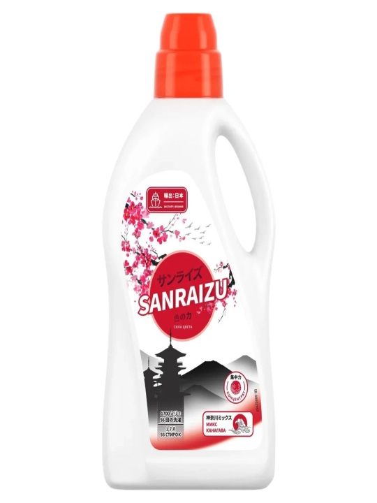 Гель для стирки SANRAIZU Сила Цвета, аромат цветущей сакуры