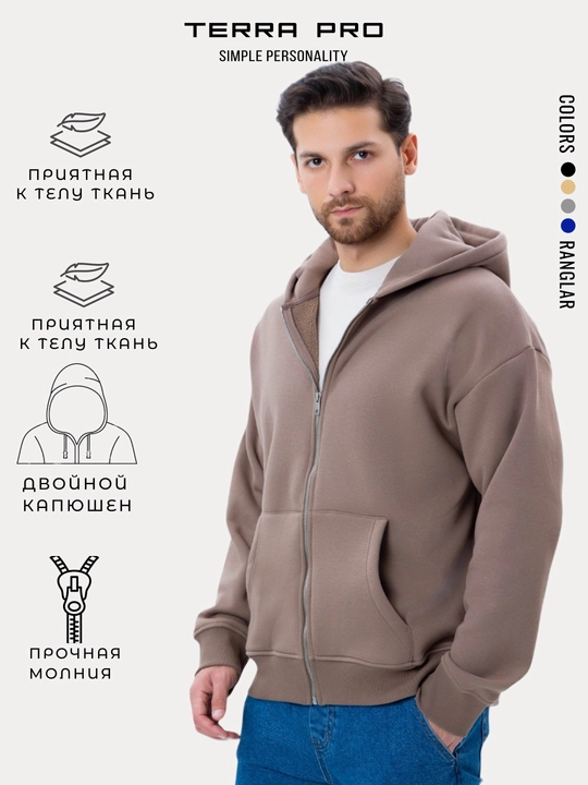TERRA PRO Erkaklar tolstovkasi, yengli uzun AW24BS2-2-21111 - 
