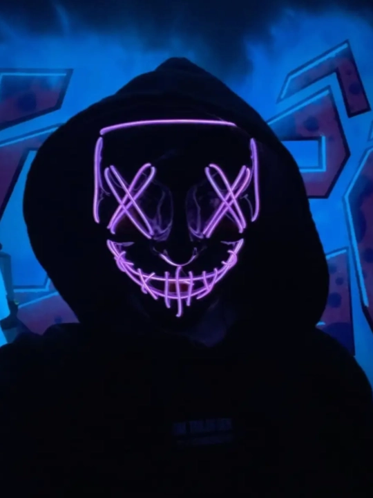 Yorqin, neon, karnaval niqobi