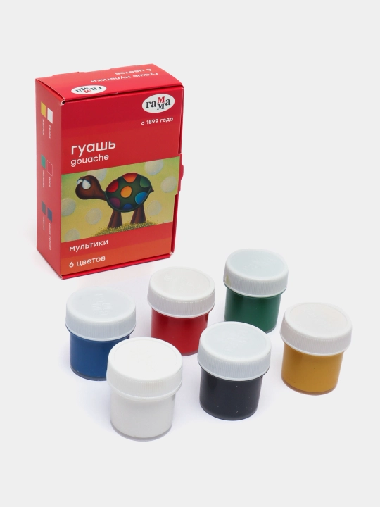 Guash Gamma "Multfilmlar", 06 rang, 20 ml