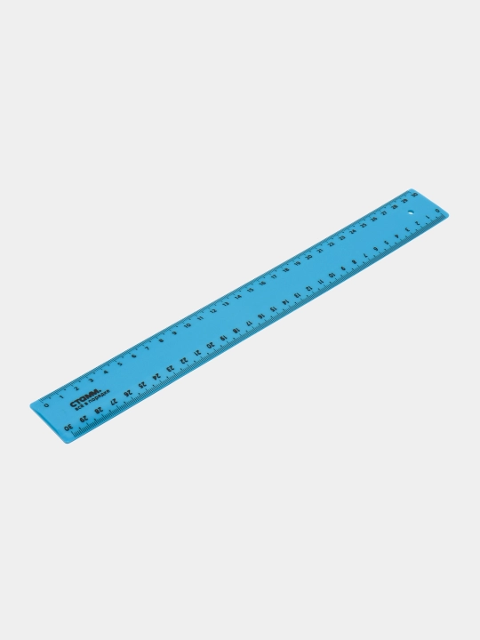 Ruler 30 sm STAMM, plastik, shaffof, neon ranglar, turli xil