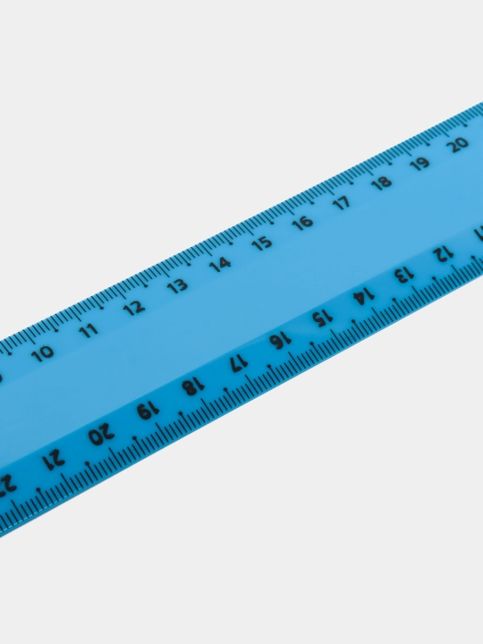 Ruler 30 sm STAMM, plastik, shaffof, neon ranglar, turli xil