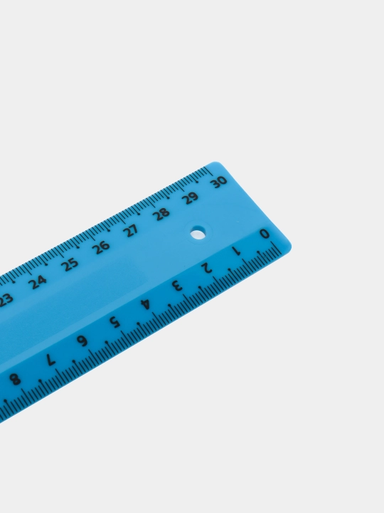 Ruler 30 sm STAMM, plastik, shaffof, neon ranglar, turli xil