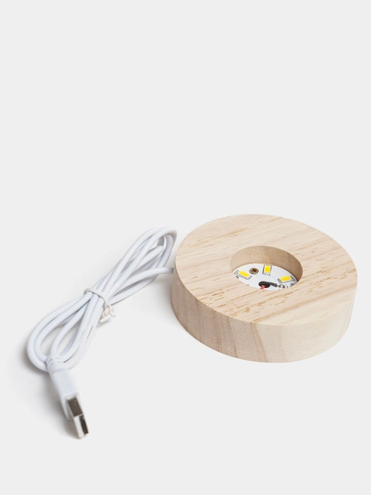 Kristall shar 3D tungi chiroq, stressga qarshi, stol usti, LED, bolalar uchun