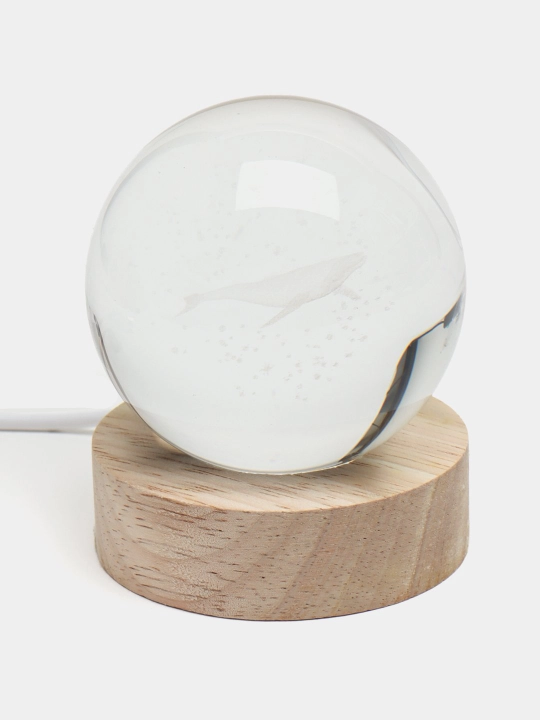 Хрустальный шар ночник 3D, антистресс, настольный, LED, детский