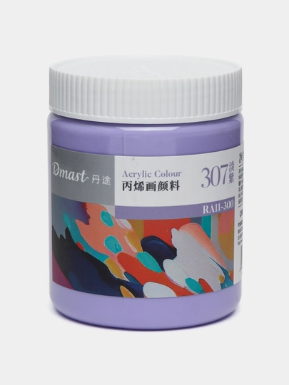 Краска акриловая в банке, 300 мл, 307 LIGHT LILAC, Dmast Deli RA11-300-307 q0000054491