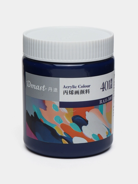 Bankadagi akril bo'yoq, 300 ml, 401 PRUSSIAN BLUE, Dmast Deli RA11-300-401 q0000054481 - 