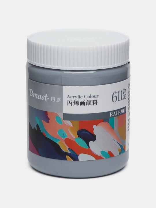 Bankadagi akril bo'yoq Dmast, Deli RA11-300-611 Cold Grey, 300 ml, q0000054464 - 