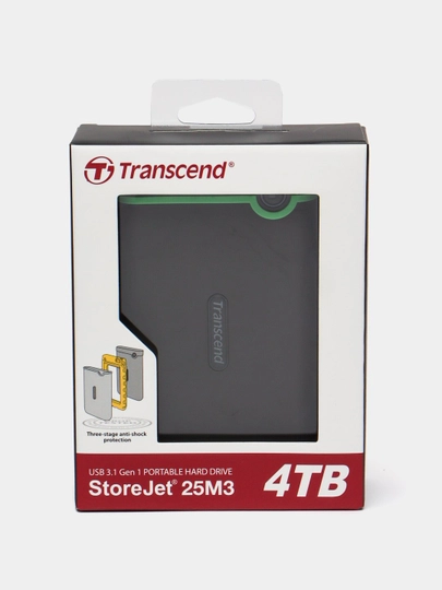Tashqi qattiq disk, portativ qattiq disk Transcend 1TB 2TB 4TB USB 3.1 - 
