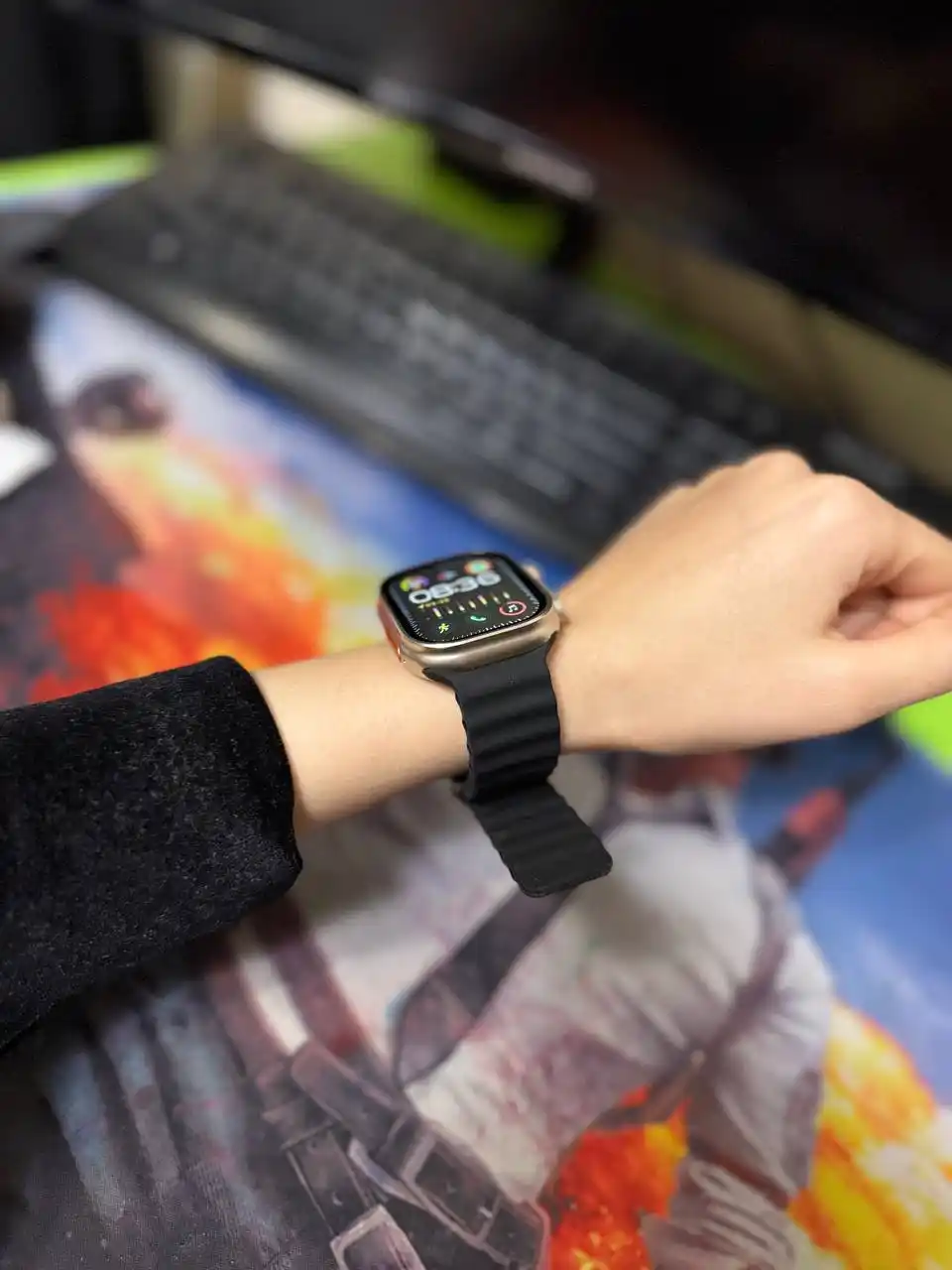 Ремешок силиконовый, для Apple Watch 3,4,5,6,7,8,9,10,11,SE и Ultra, размер 42,44,45,49 мм