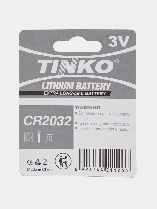 Tinko CR 2032 Lityum tugma batareyalari  (3 v, 1 dona)