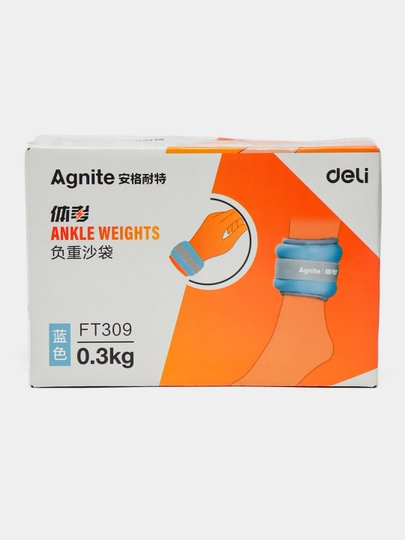 Спортивный утяжелитель Agnite Deli FT309, 0.3 кг (один), размер 23×9 см