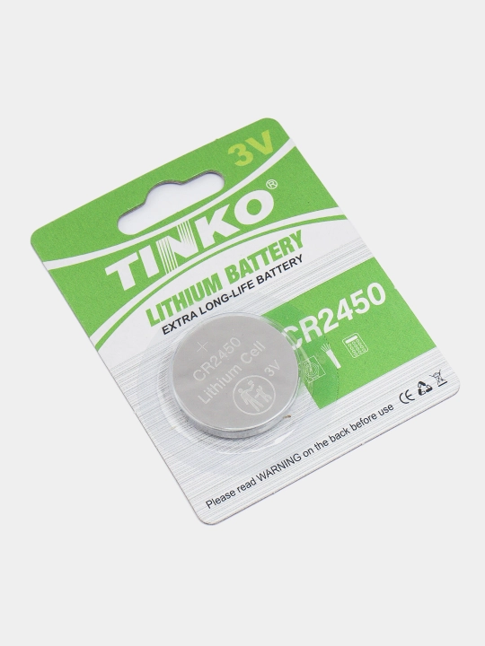 Tinko CR 2450 Lityum tugma batareyalari, 3 v, 1 dona
