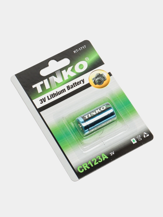 Silindrsimon lityum batareyalari Tinko CR123A (3v, 1 dona)