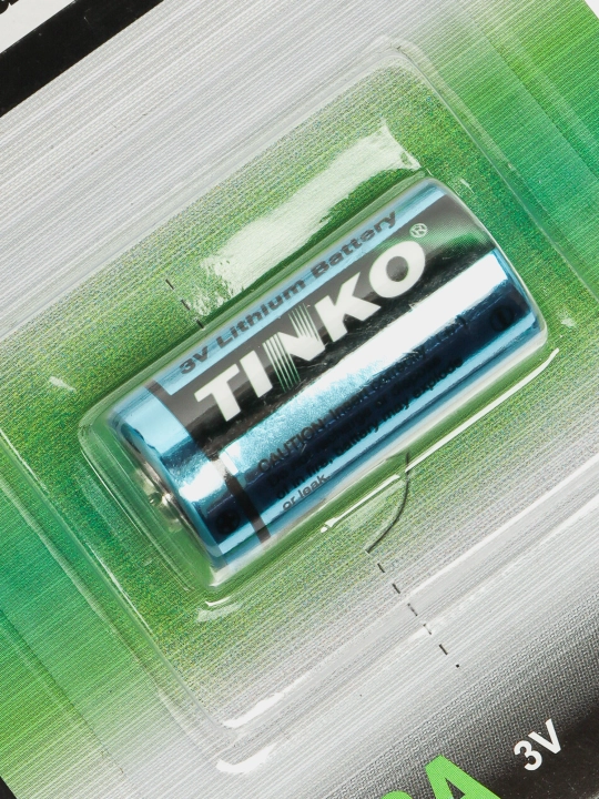 Silindrsimon lityum batareyalari Tinko CR123A (3v, 1 dona)