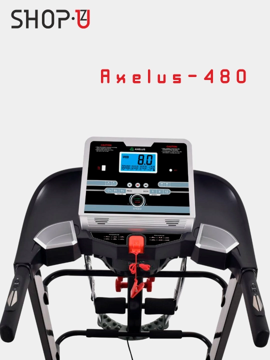 Axelus AX-480 elektr yugurish yo‘lakchasi, buklanadigan, massajyor va gantellar, 120 kg
