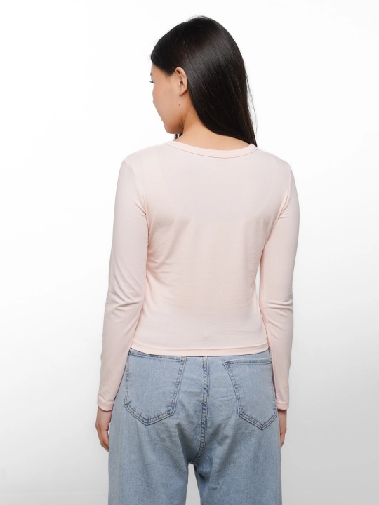 Longslive Slim Fit, yumshoq cho'zilgan trikotaj